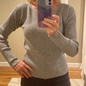 Athleta gray soft wool sweater small/medium